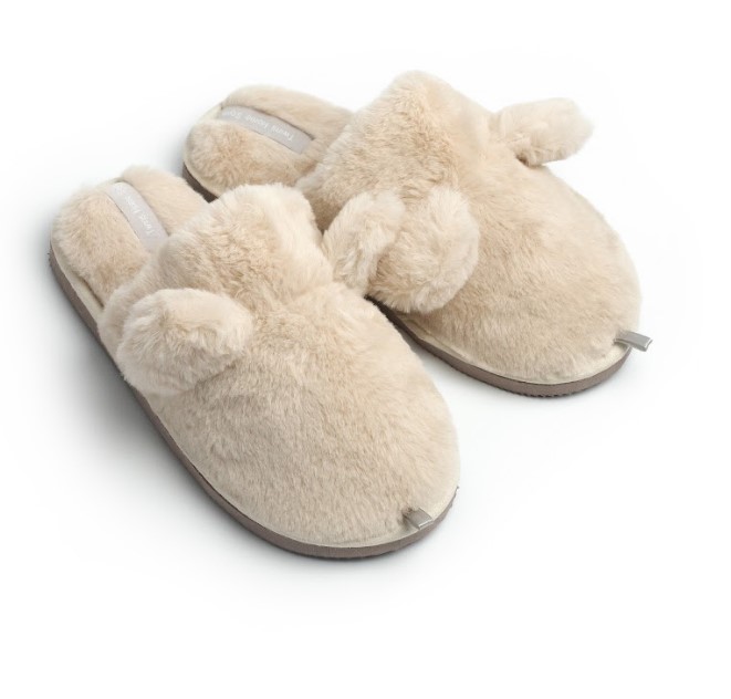 Тапочки детские Twins с ушками р.32-33 молочный 15833