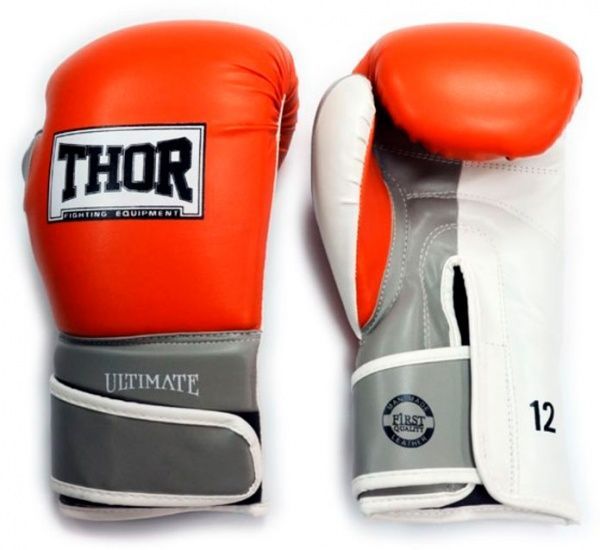 Боксерские перчатки Excalibur 551-04 SS19 12oz красный с серым