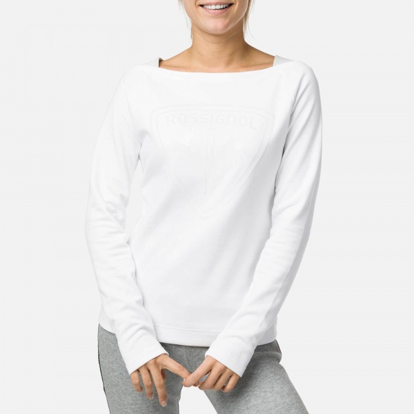 Джемпер Rossignol W LIFETECH ROUND NECK RLIWS04-100 р. M белый