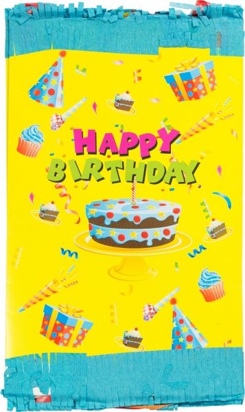 Піньята пакет - Happy Birthday (жовта)