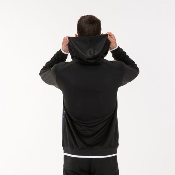 Джемпер Joma JACKET HOODED SUPERNOVA BLACK-WHITE 101285.102 р. S чорнийбілий