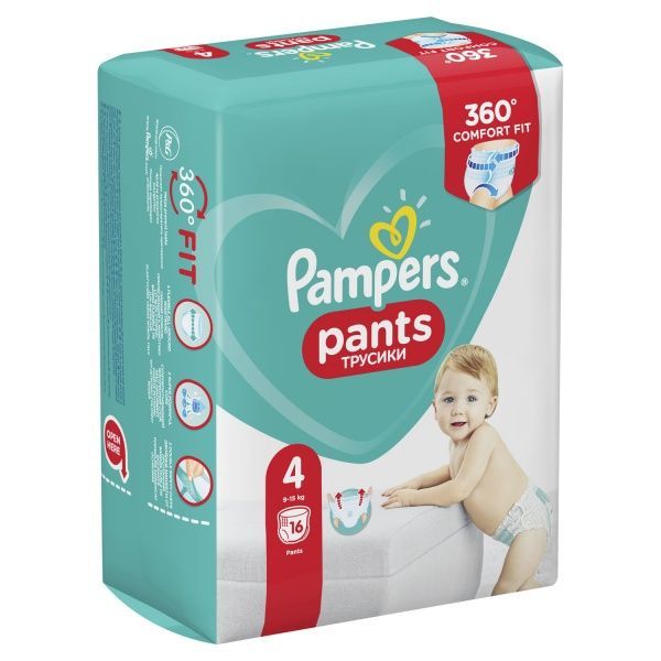 Подгузники-трусики Pampers Pants Maxi 4 9-14 кг 16 шт.