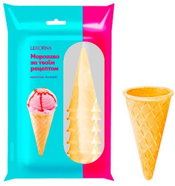 Тарталетка ЛЕКОРНА Вафельний конус 53г (4820088350042)