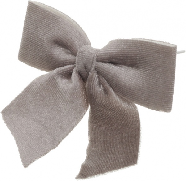 Набір новорічного декору банти для прикрашання ялинок срібні