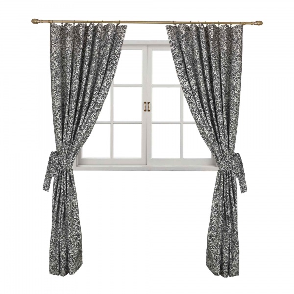 Штора PERLA Вензель графит La Nuit