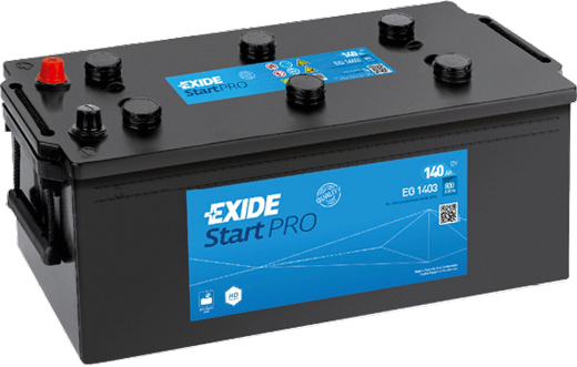 Аккумулятор автомобильный EXIDE Start PRO 6СТ-140 (EG1403) 140Ah 800A 12V «+» слева