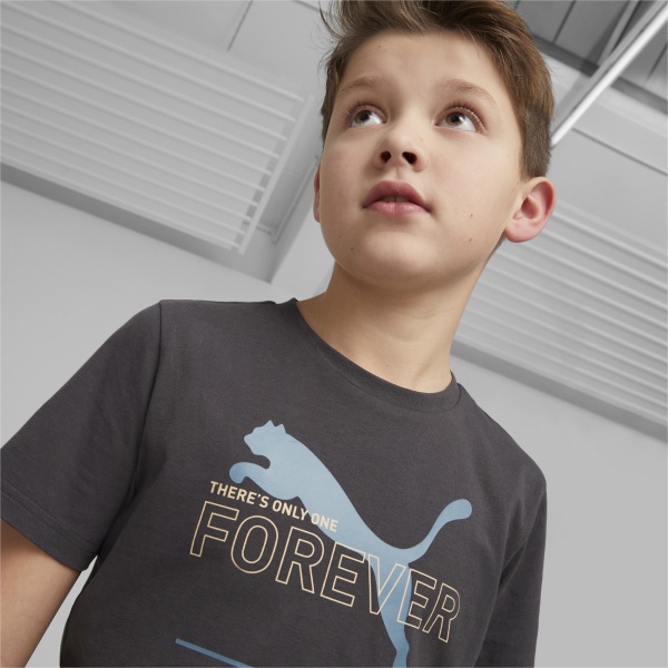 Футболка Puma ESS BETTER GRAPHIC TEE KIDS 67365875 р.176 черный