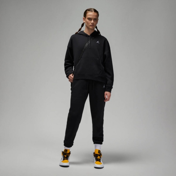 Джемпер Nike W J BRKLN FLC PO DQ4458-010 р. M чорний