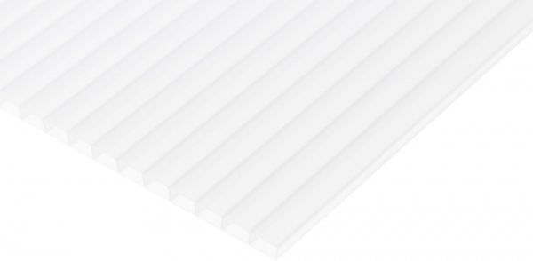 Полікарбонат стільниковий 4 мм 1050x3000 мм прозорий