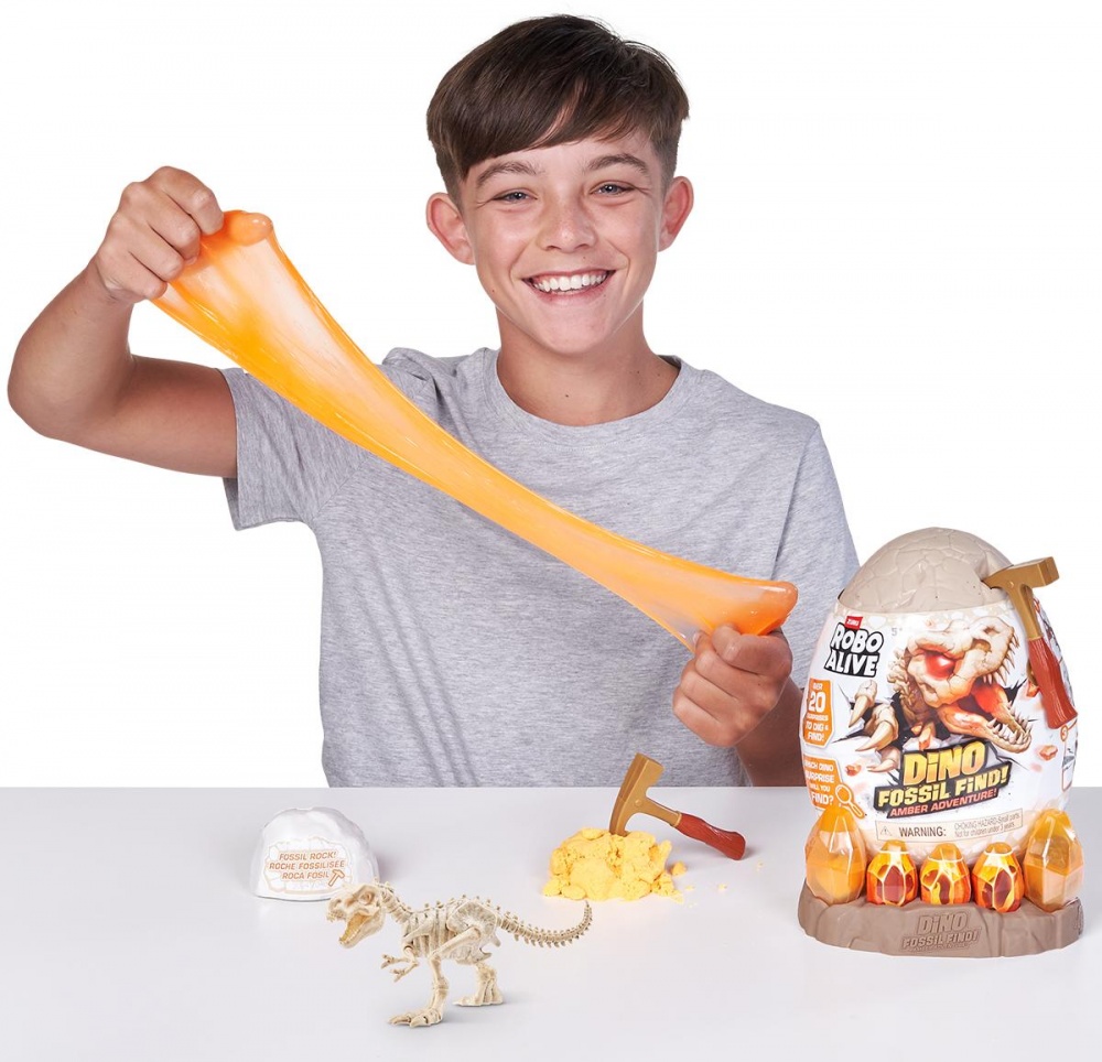 Интерактивный игровой набор Pets & Robo Alive Янтарные раскопки динозавра 71153