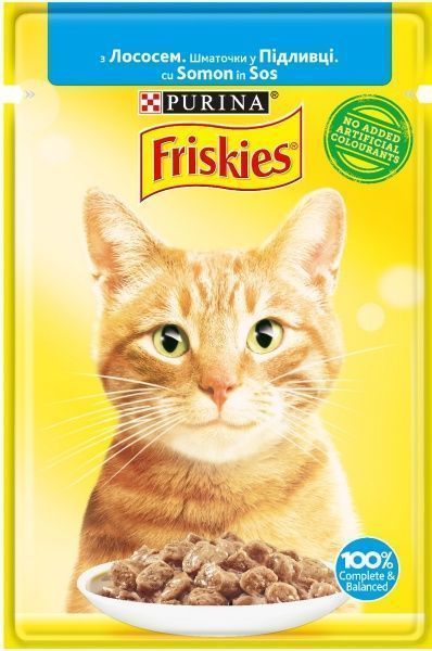Корм Friskies з лососем в підливі 85 г