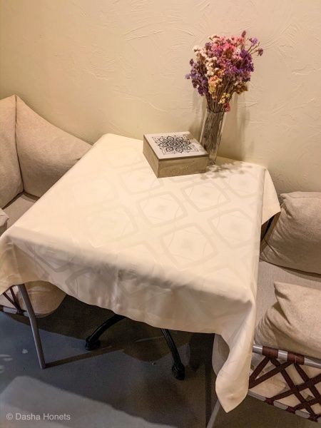 Скатерть Diana водоотталкивающая молочная 150x180 см ITA Dream 