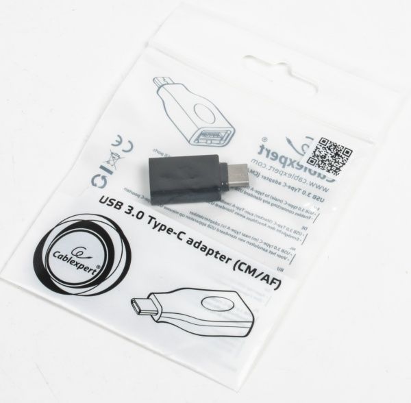 Перехідник Cablexpert чорний (A-USB3-CMAF-01) USB 3.0 Type C - USB AF 