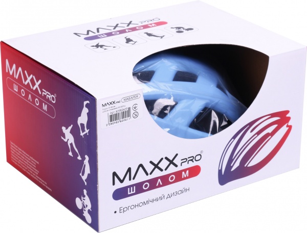 Шлем защитный MaxxPro MAR-MT09 р. 51-55 розовый