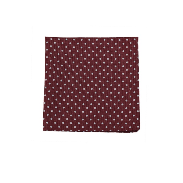 Серветка La Nuit Lucy горошок 40x40 см бордовий 