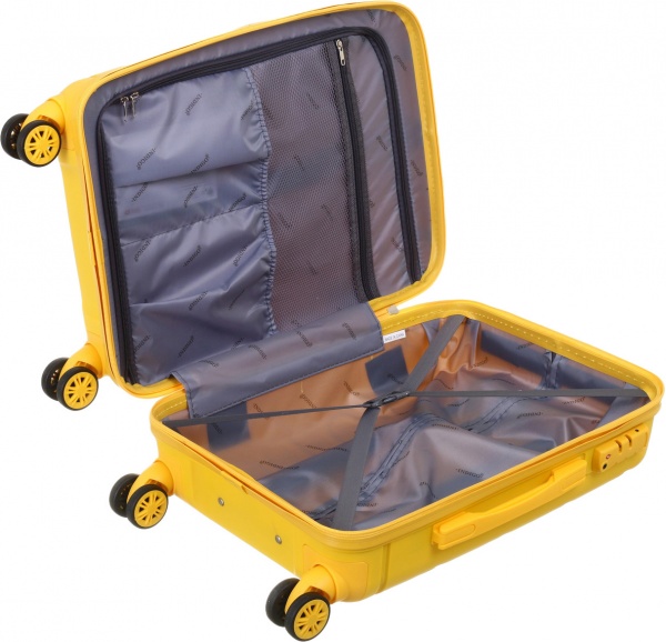 Чемодан 41 л желтый XY22100 50х36х23 ABS 