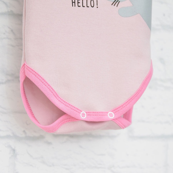 Боди детское для девочки Blanka Привет р.80 розовый 12944 