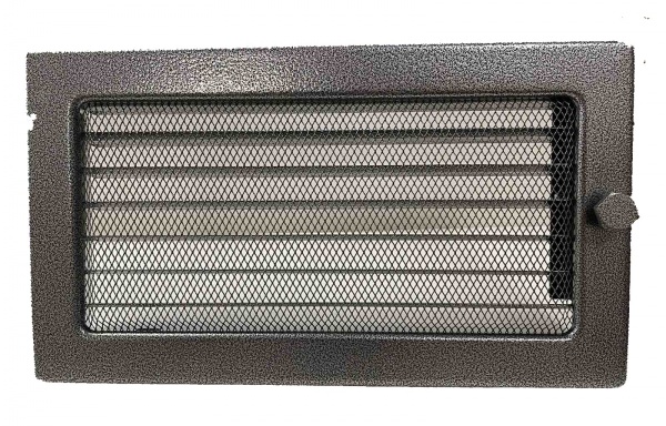 Решетка каминная 4FIRE 17х30 ZY антик-серебро жалюзи