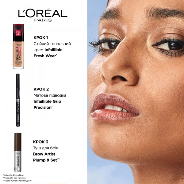 Подводка-фломастер L'Oreal Paris Infallible Ультратонкая матовая Black 9 г