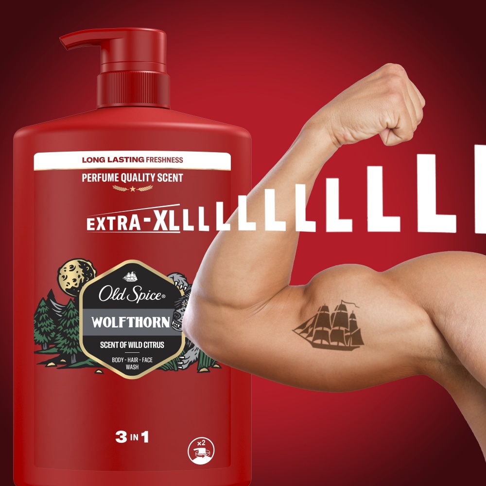 Гель для душу Old Spice 3-в-1 Wolfthorn 1000 мл