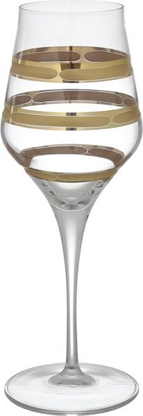 Набор бокалов для вина Contessa Vintage Gold 350 мл 6 шт. Vema