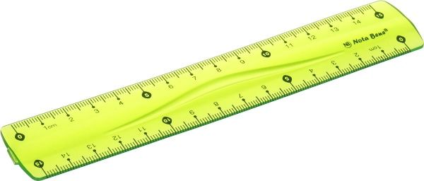 Линейка гибкая 15 см салатовая Nota Bene