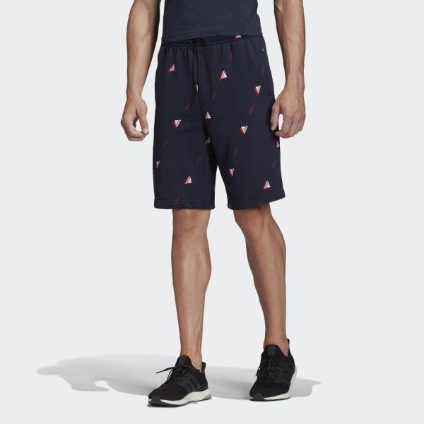 Шорты Adidas MHE Short GFX FI4038 р. L темно-синий