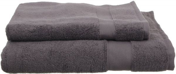 Полотенце махровое с бордюром 50x90 см серый La Nuit 