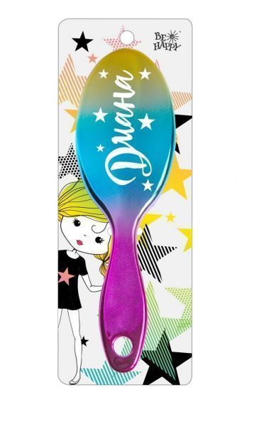 Щітка для волосся Be Happy сувенірна Super Star 042-Диана