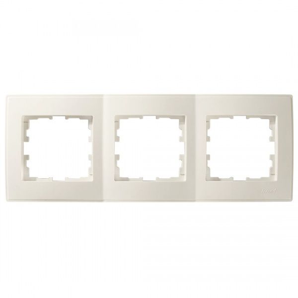Рамка тримісна Lezard Lesya горизонтальна кремовий 705-0300-148
