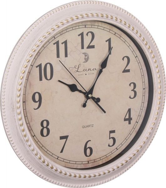 Часы настенные айвори 40.5x40.5x4.8 см Luna