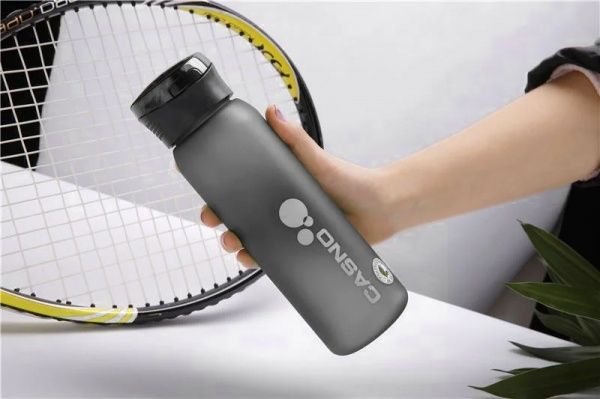 Пляшка для води 600 мл Casno сірий KXN-1196_Grey