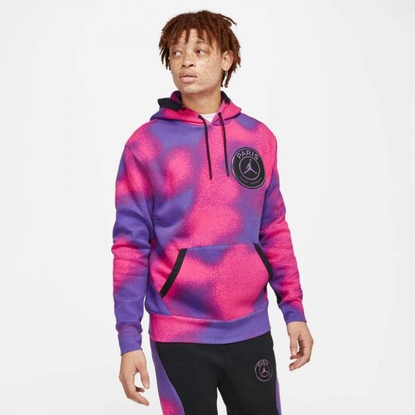 Джемпер Nike M J PSG AOP FLEECE PO CK9649-510 р. S чорний