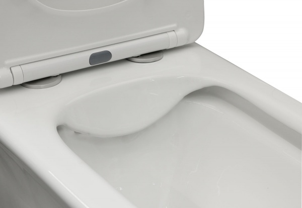 Унітаз підвісний logic new rimless з сидінням slim soft-close