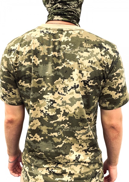 Футболка Безпечний Світ для військових, 5XL р.56 піксель