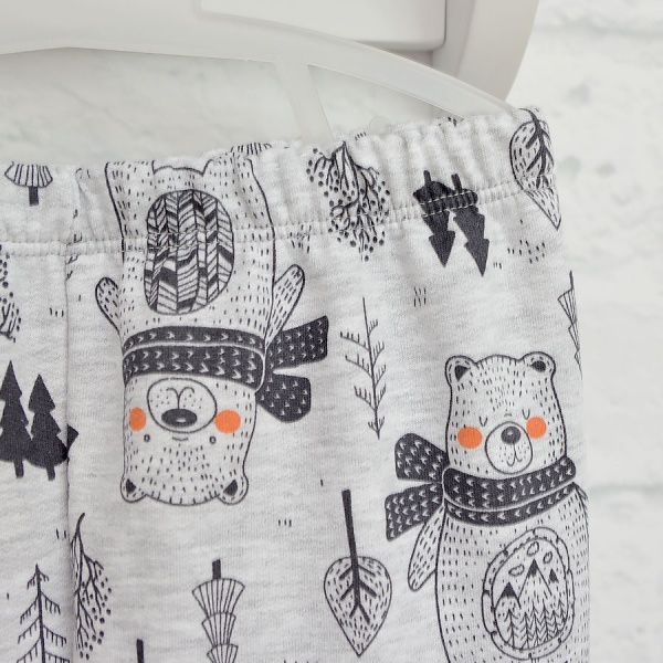 Піжама дитяча для хлопчиків Blanka Лісова казка р.98 сірий 110368 