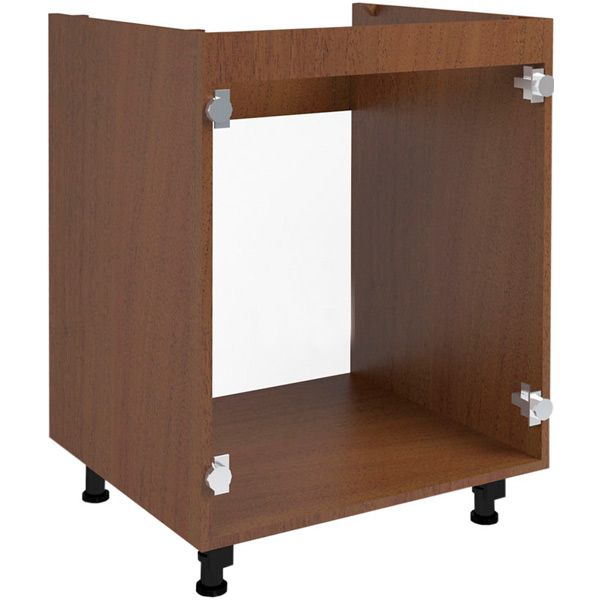 Тумба нижня під мийку МС Дуб родос Нм 60/82/52 горіх лісовий рамковий Грейд