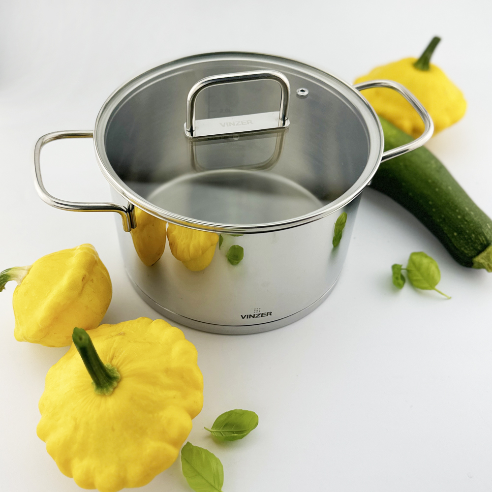 Кастрюля с крышкой Vinzer Glossy Line 2,7 л 50043