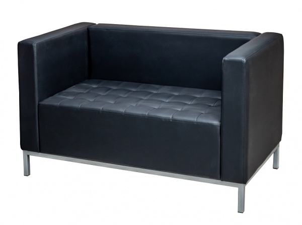 Диван офісний УРБАН 2 2П fly-2230-чорний 1300x650x770 мм