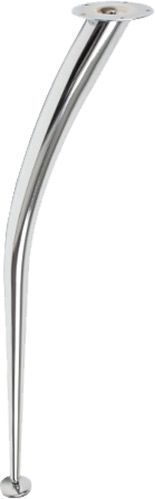 Меблева ніжка DC изогнутая 710 мм хром 