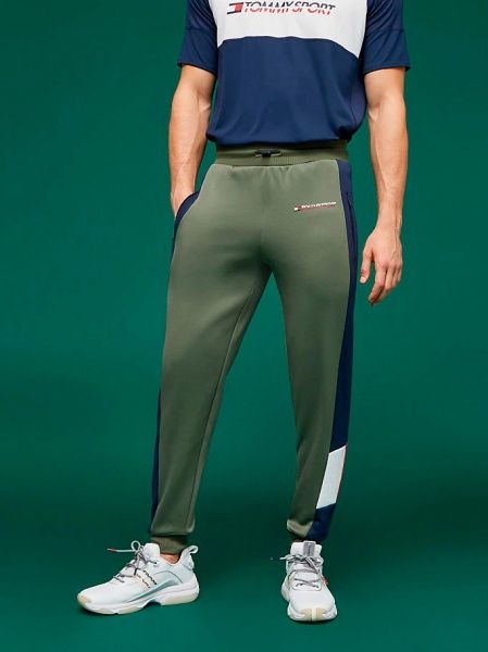 Брюки Tommy Hilfiger BLOCKED FLEECE PANT CUFFED S20S200211302 р. M оливковый