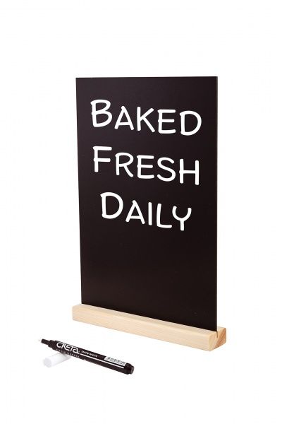 Тейбл-тент с маркерной доской А4, WOOD BASE # 2