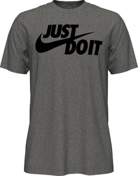 Футболка Nike M NSW TEE JUST DO IT SWOOSH AR5006-063 L сірий