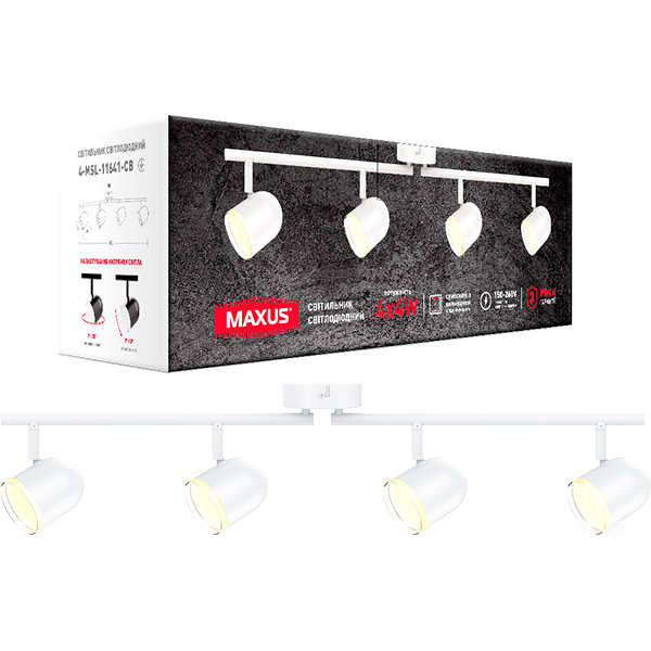 Спот Maxus Spot Light MSL-01C 4x4 Вт белый 