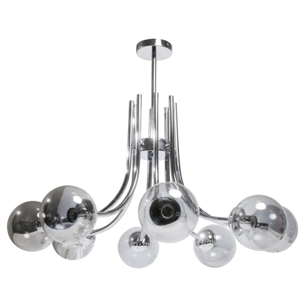 Люстра потолочная Светкомплект Kamila L 850-8 8xE27 хром/дымчатый 