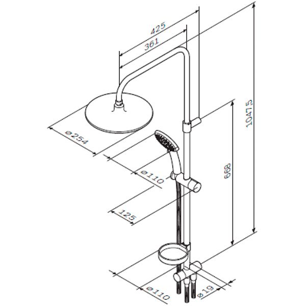 Душевая система AM.PM Like F0780000