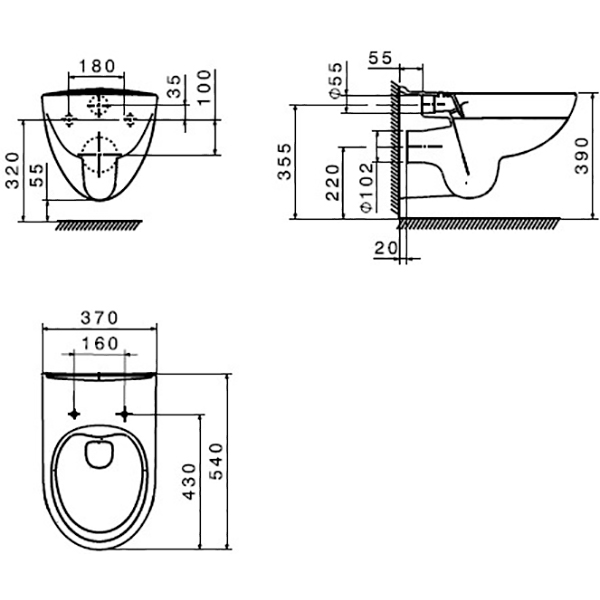 Комплект инсталляции ROCA Active + Debba Rimless A893104130