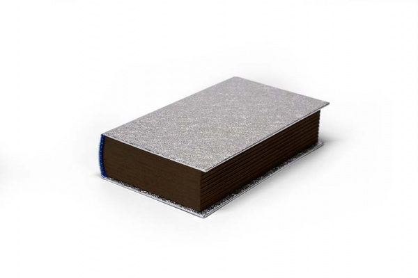  Скриня-книга для грошей та дрібниць CooverBox 19,8*12 см срібна CooverBox