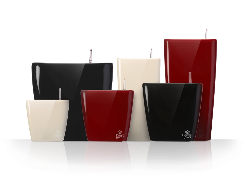 Вазон пластиковый пластик Quadrato 25x25x24 квадратный белый 7,8 л Plastkon (239863)