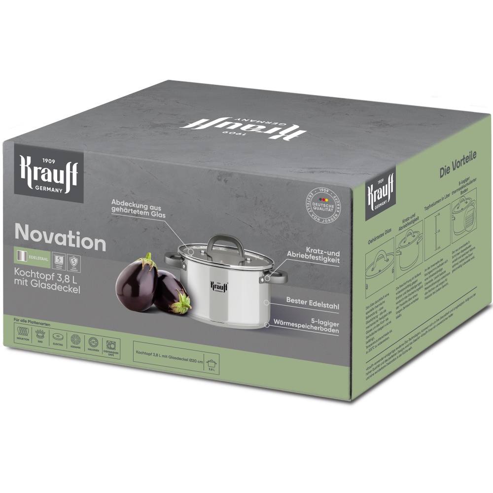 Каструля з кришкою Krauff Novation 3,8 л 26-303-009